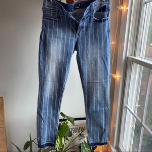Pinstripe Skinny Jean